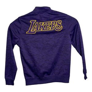 NBA Lakers Mens Purple Jacket Sport Longsleeve Size Small New